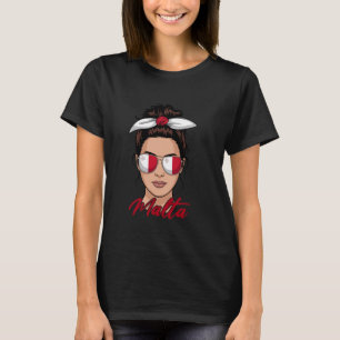 Camiseta Garota Maltesa Orgulhosa Mulher de Malta