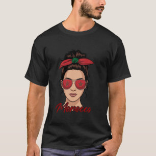 Camiseta Garota Marroquina Orgulhosa Mulher Marroquina