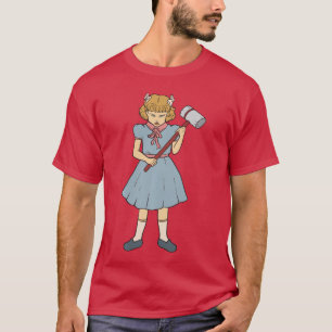 Camiseta Garota Martelo Clementine Gótico Punk Rock Goth Ho