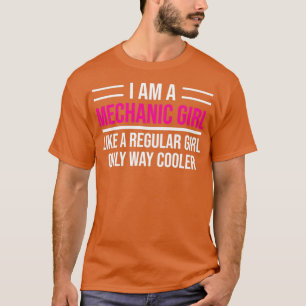Camiseta Garota Mecânica Engraçada Mulher Mecânica T