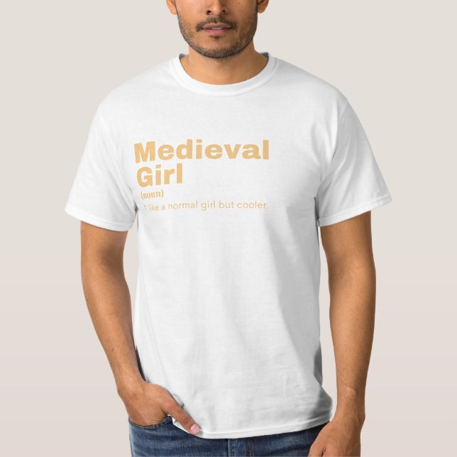 Camiseta Garota medieval - medieval  (Frente)