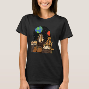 Camiseta Garota Melanina Gata Espacial Amante do Mês da His