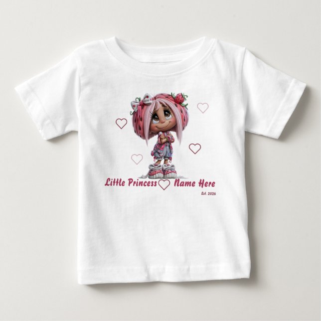 Camiseta Garota Morango Fofa (Frente)