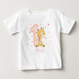 Camiseta Garota Namorada Doce Primeiro Aniversário