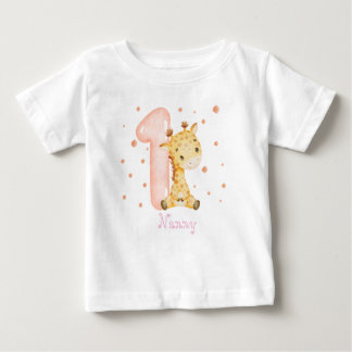 Camiseta Garota Namorada Doce Primeiro Aniversário