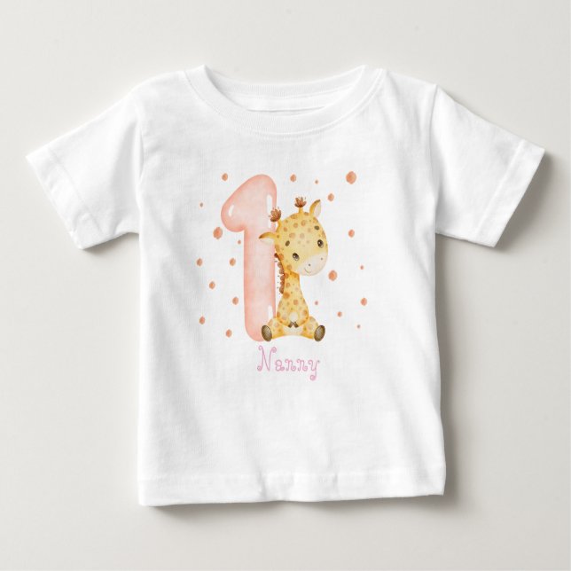 Camiseta Garota Namorada Doce Primeiro Aniversário (Frente)