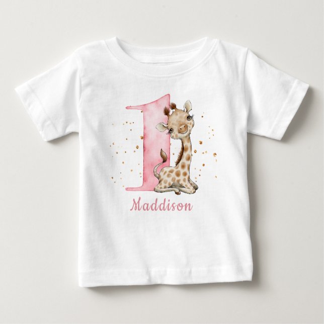 Camiseta Garota Namorada Doce Primeiro Aniversário (Frente)