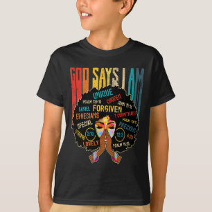 Camiseta Garota Negra Diz Que Sou Melanina Negra Décimo Jun