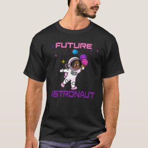Camiseta Garota Negra Orgulho Africano Americano do Futuro 