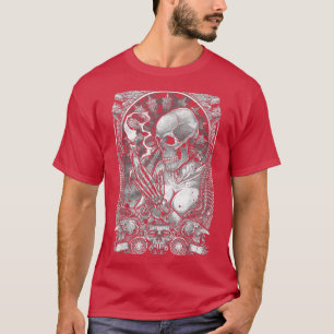 Camiseta Garota Nervosa Esqueleto Occult Bruxa Vela Lady Of