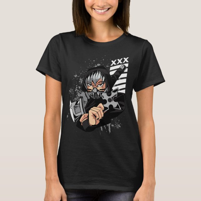 Camiseta garota ninja. (Frente)
