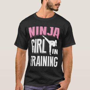 Camiseta Garota Ninja Treinando Karate Taekwondo S Para Gar