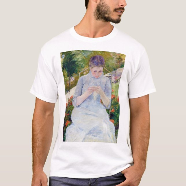 Camiseta Garota no Jardim, Mary Cassatt (Frente)
