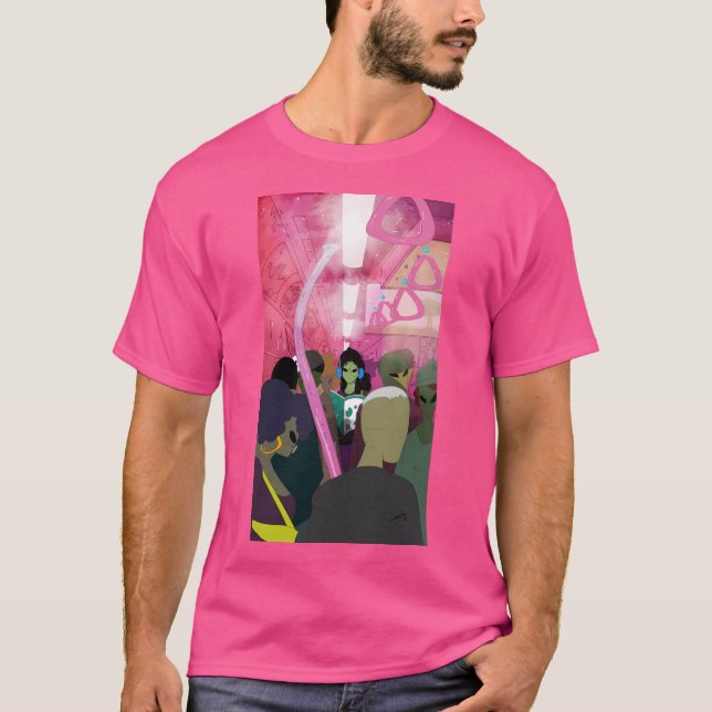 Camiseta Garota No Metrô Em Vênus (Frente)