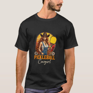 Camiseta Garota Ocidental Engraçada Pickleball P