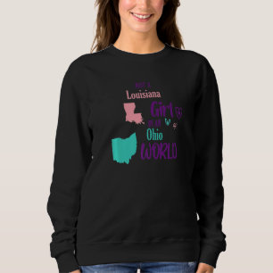 Camiseta Garota orgulhosa Apenas uma garota da Louisiana em