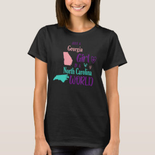 Camiseta Garota Orgulhosa Apenas uma garota Georgia na Caro