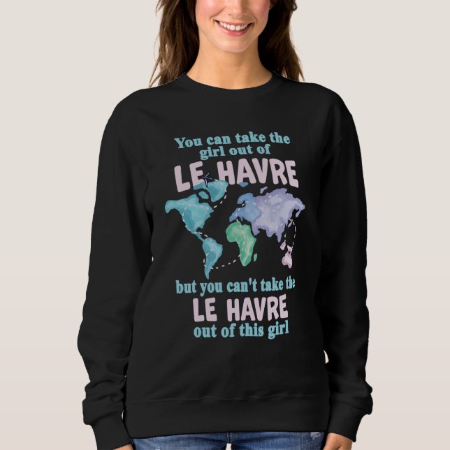 Camiseta Garota Orgulhosa De Le Havre Mudança De Le Havre (Frente)