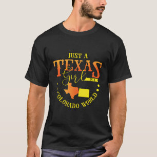 Camiseta Garota Orgulhosa Design Apenas Uma Garota Do Texas