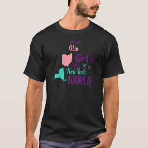 Camiseta Garota orgulhosa só uma garota de Ohio em um mundo