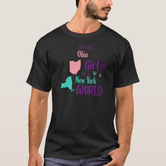 Camiseta Garota orgulhosa só uma garota de Ohio em um mundo