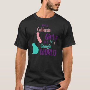 Camiseta Garota orgulhosa Uma garota da Califórnia em uma G