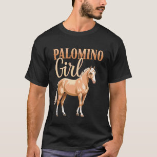 Camiseta Garota Palomino Amante Loira Amantes de Cavalos Mu