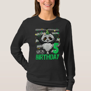 Camiseta Garota Panda 5 de Aniversário de 5 Anos