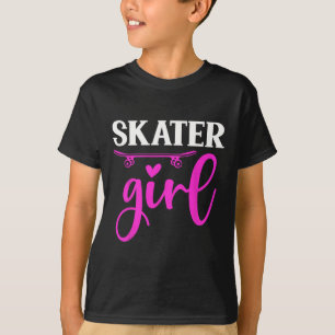 Camiseta Garota Patinadora Engraçada Amante De Skate Patina