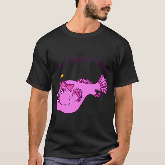 Camiseta Garota Peixe-Anzol (Frente)