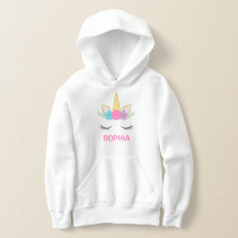 Camiseta Garota Personalizada do Unicórnio Mágico