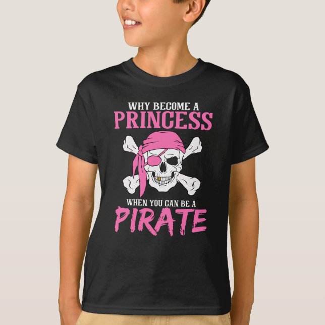Camiseta Garota Pirata Pirata Gift Girl (Frente)