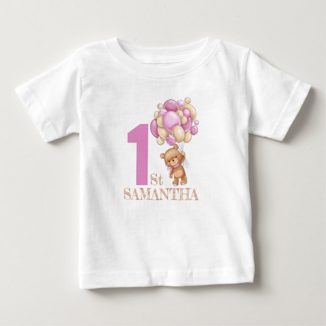 Camiseta Garota, podemos esperar 1rua Urso de Teddy (Frente)