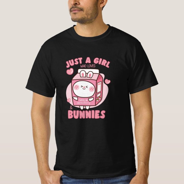 CAMISETA GAROTA QUE ADORA BUNHIAS DE LEITE ESTRANHO (Frente)