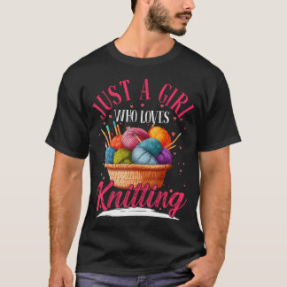 Camiseta Garota que Ama Tricô Fio Fofinho Amante do Humor