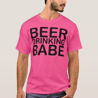 Camiseta GAROTA QUE BEBE CERVEJA Presente estético dos anos