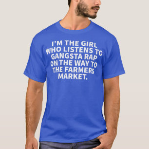 Camiseta Garota Que Escuta Gangsta Rap No Mar