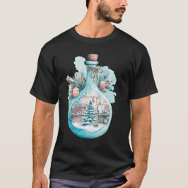 Camiseta Garota Química Festiva Aquarela Arte Científica