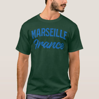 Camiseta Garota retrô de Marselha França