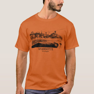 Camiseta garota retrô de Wyandotte Michigan