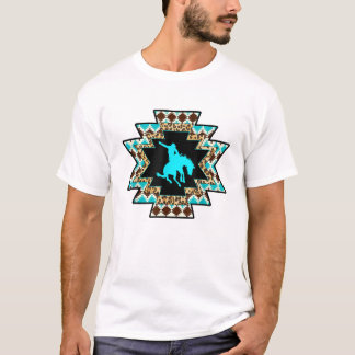 Camiseta Garota Rodeo Garota Serape Aztec impressão T