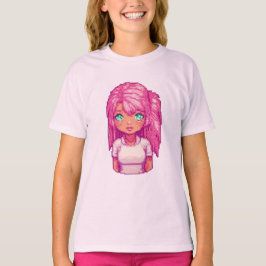 Camiseta Garota rosa Celestial Guardian
