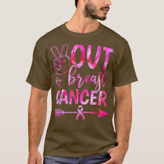 Camiseta Garota rosa de consciência do Cancer da paz