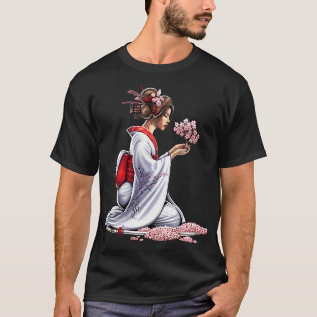 Camiseta Garota Samurai Japonesa (Frente)