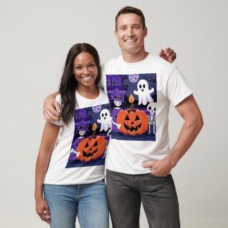 Camiseta Garota Spooky e Pote de Abóbora