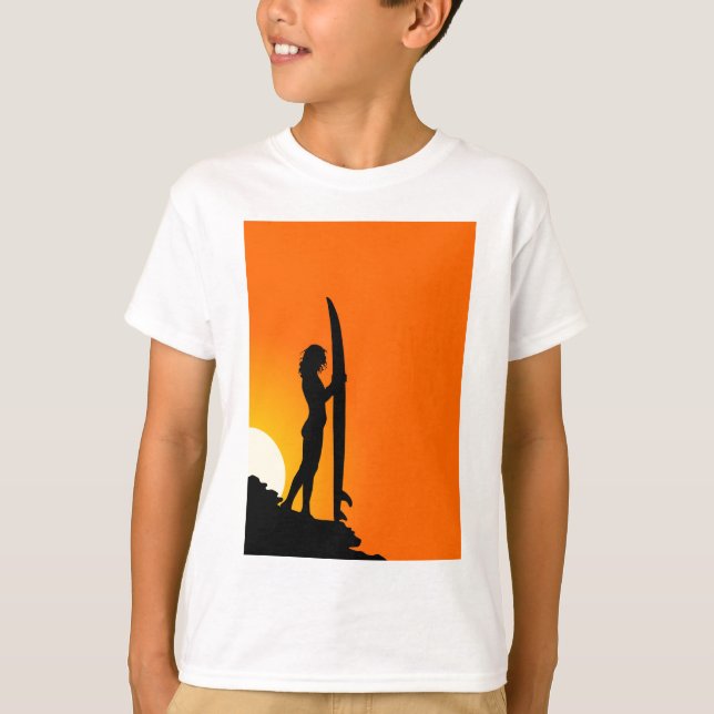 Camiseta Garota Surfista (Frente)