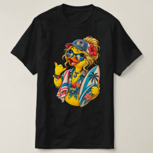 Camiseta Garota Surfista Pato de Borracha Edição Vintage