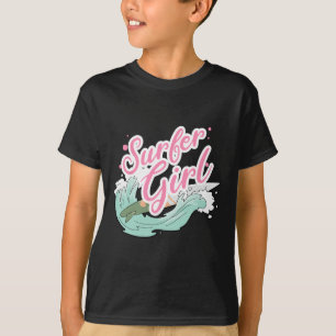 Camiseta Garota Surfista Surfando