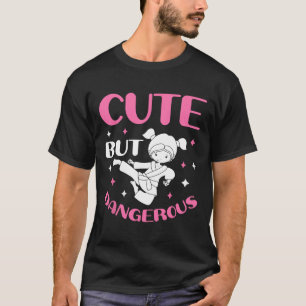 Camiseta Garota Taekwondo Bonita, Mas Perigosa, Karate Jiu 