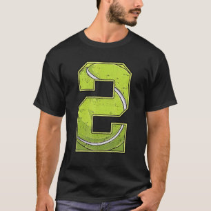 Camiseta Garota tênis Segundo segundo aniversário Dois Anos